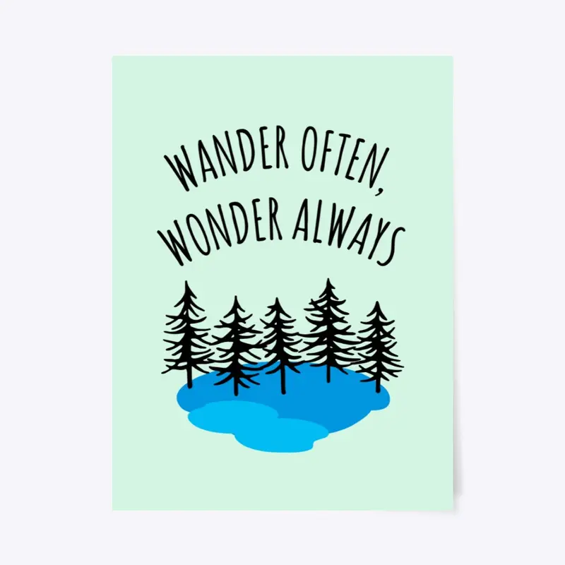 Wander Often Wonder Always Poster