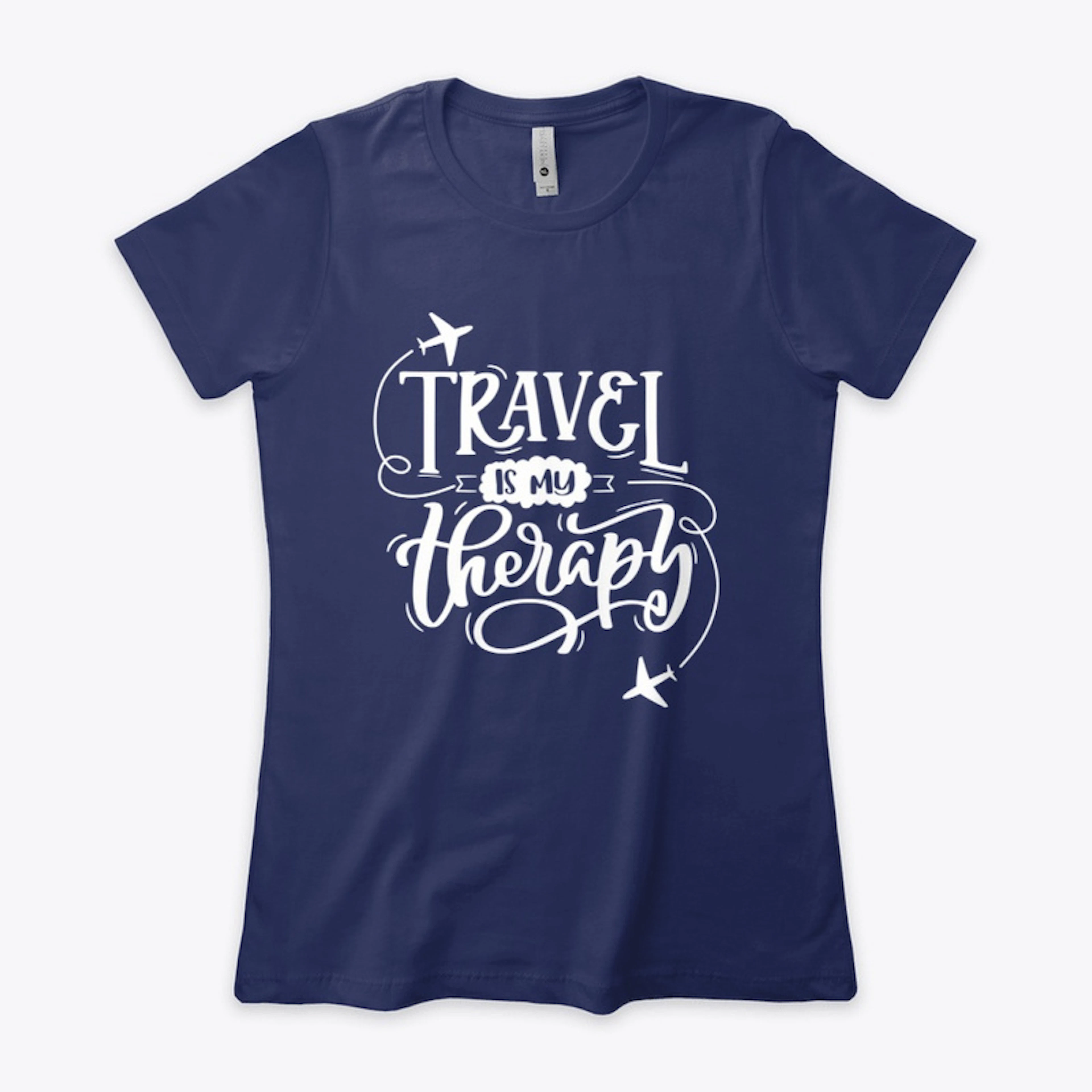 Travel is My Therapy T-Shirt for Women